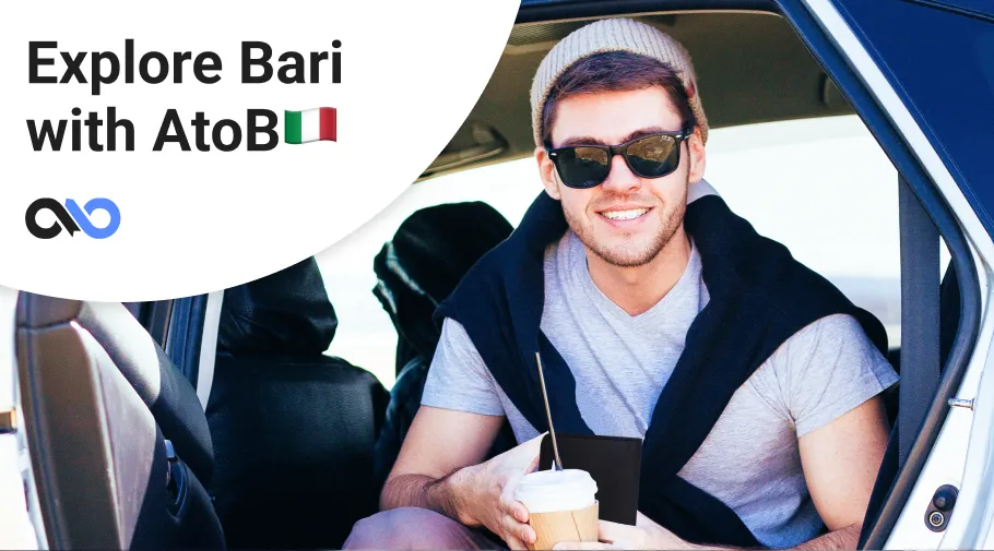 Come Prenotare una Corsa in Taxi Aeroporto Bari con AtoB