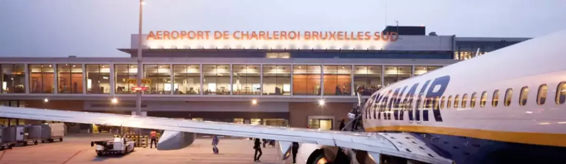Where is the Meeting Point in Brussels South Charleroi Airport?