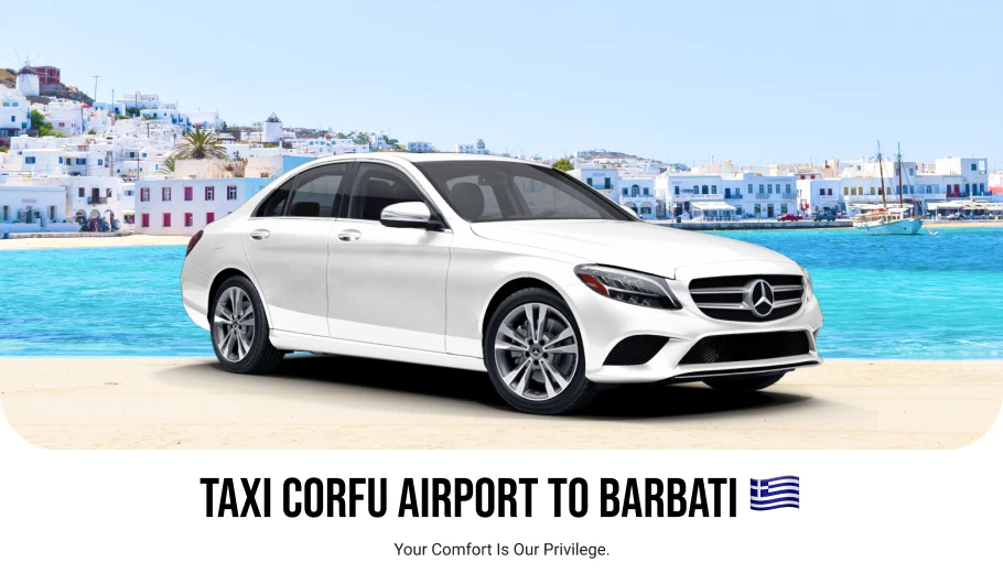 Taxi Corfu Airport to Barbati