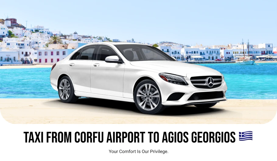 Taxi from Corfu Airport to Agios Georgios